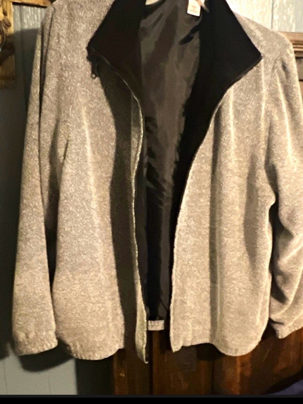 Koret Gray Bomber Jacket with Black Lining